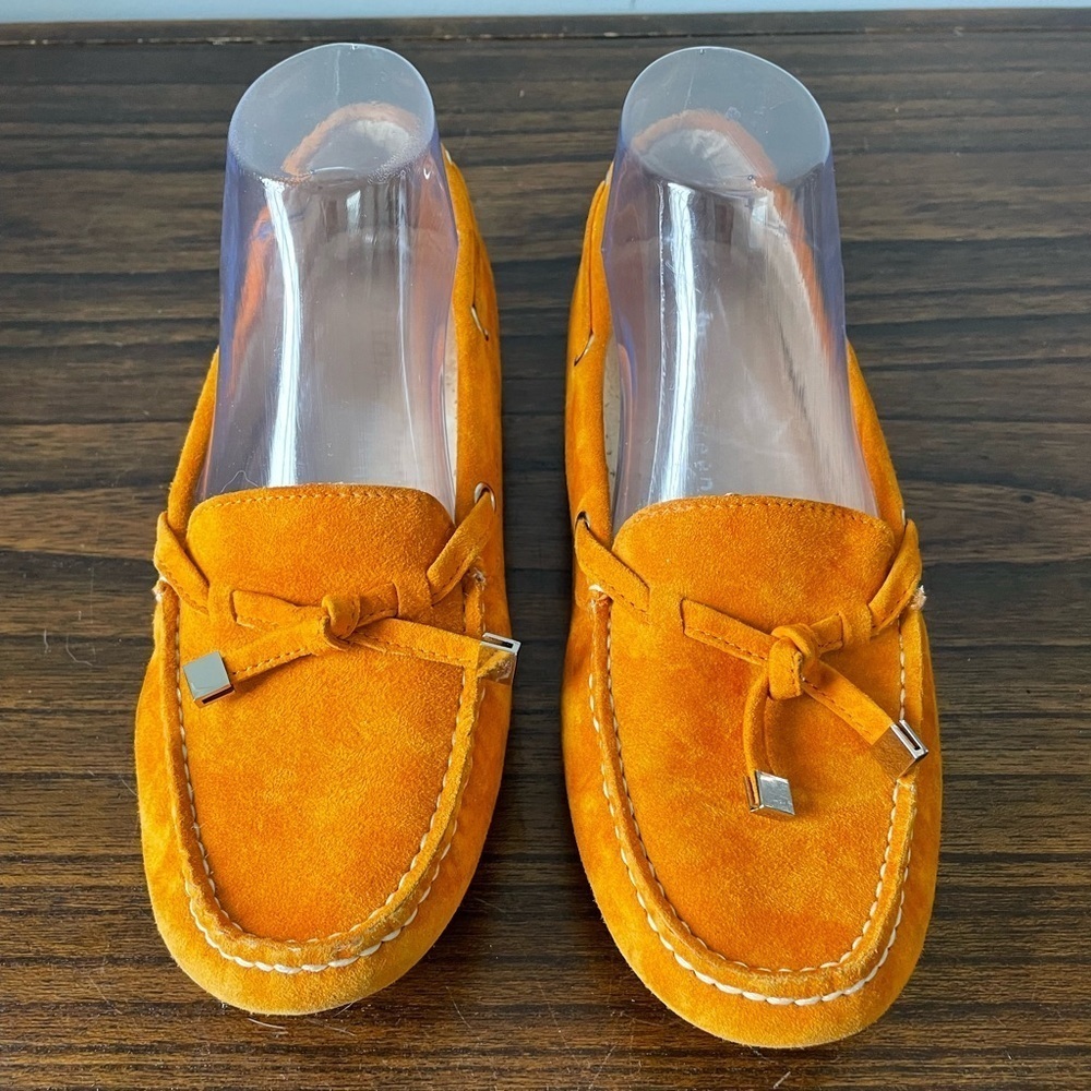 Patricia Green, euro 38 or US 7, Stephie, orange yellow leather driving moccasin - Picture 3 of 11